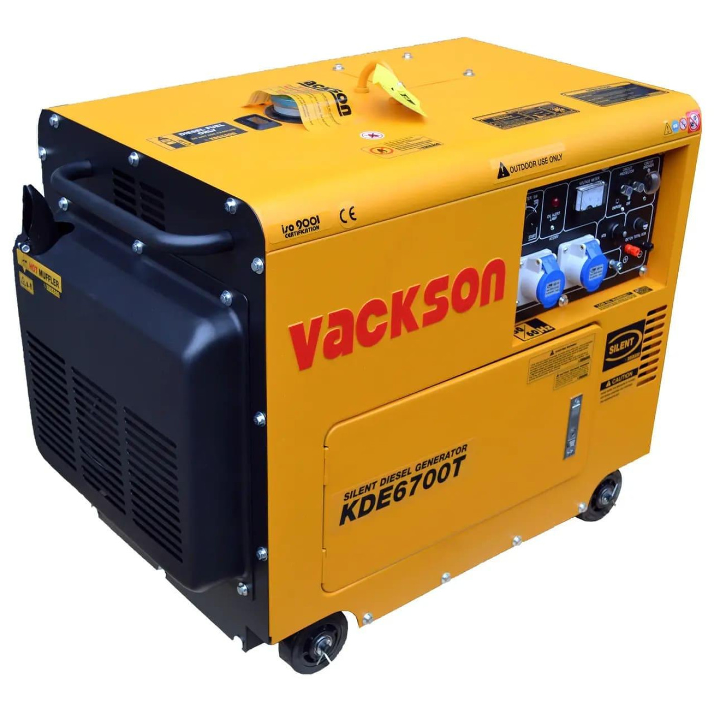 Генератор Vackson KDE6700T / 5000 Вт / Дизель (KDE6700T)