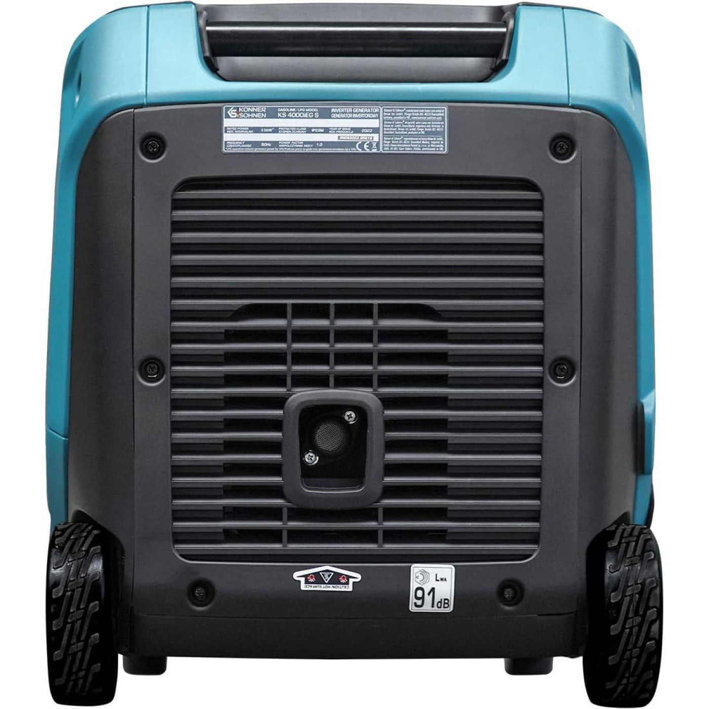 Генератор Инверторный Konner&Sohnen KS 4000iEG S, 230В, 4.0кВт, електростартер, 40кг / 3500 Вт / Газ + бензин (KS4000IEGS)
