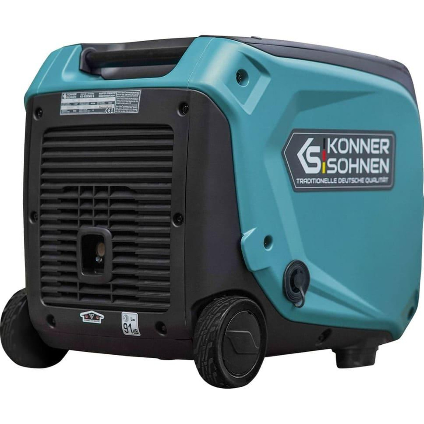 Генератор Инверторный Konner&Sohnen KS 4000iEG S, 230В, 4.0кВт, електростартер, 40кг / 3500 Вт / Газ + бензин (KS4000IEGS)