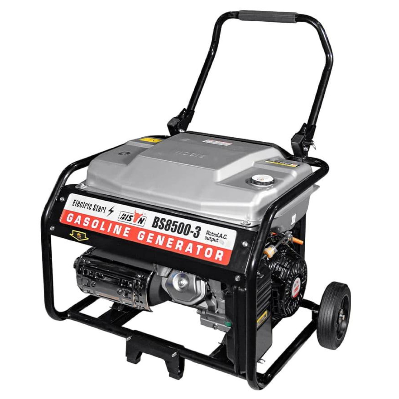 Генератор Синхронный Bison 6 кВт BS8500-3 / 6000 Вт / Бензин (41-00408)