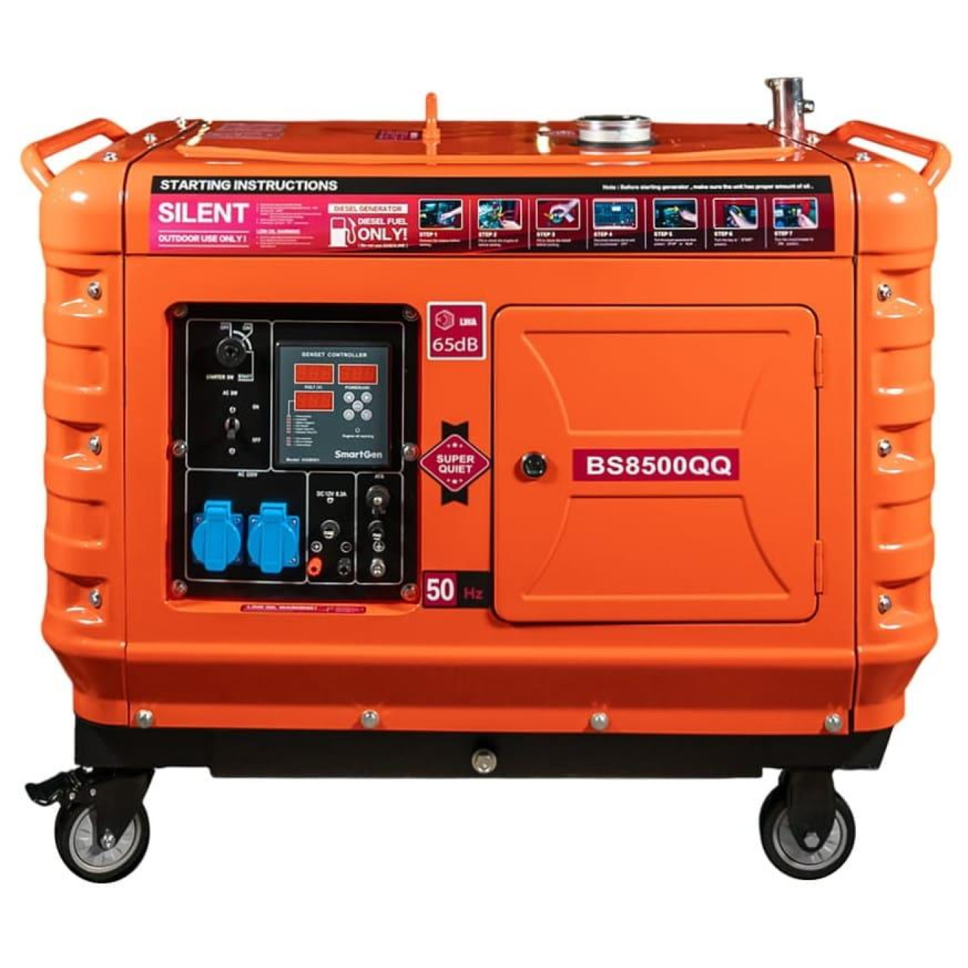 Генератор Синхронный Bison 4.2 кВт BS8500QQ / 4200 Вт / Дизель (41-00410)