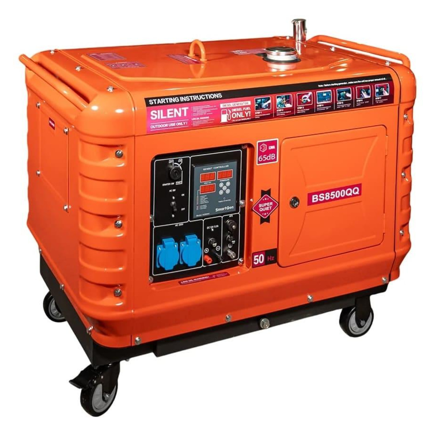 Генератор Синхронный Bison 4.2 кВт BS8500QQ / 4200 Вт / Дизель (41-00410)