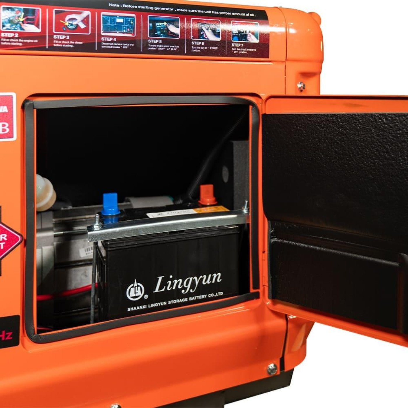 Генератор Синхронный Bison 5.5 кВт BS9500QQ / 5500 Вт / Дизель (41-00411)