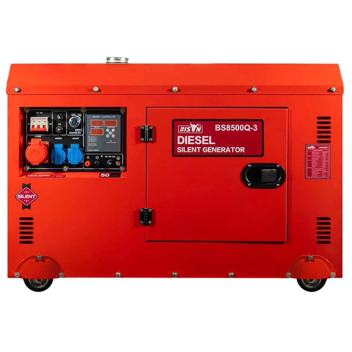Генератор Синхронный Bison 6 кВт BS8500Q-3 / 6000 Вт / Дизель (41-00413)