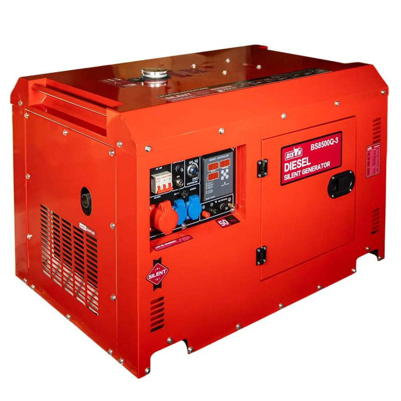 Генератор Синхронный Bison 6 кВт BS8500Q-3 / 6000 Вт / Дизель (41-00413)