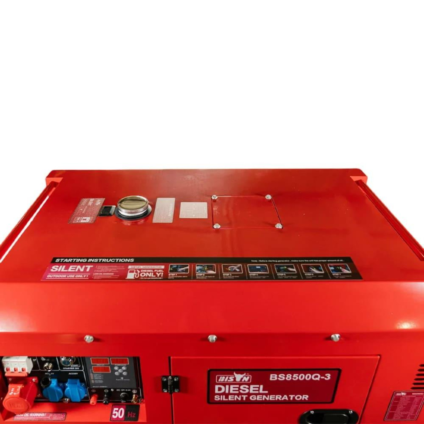 Генератор Синхронный Bison 6 кВт BS8500Q-3 / 6000 Вт / Дизель (41-00413)