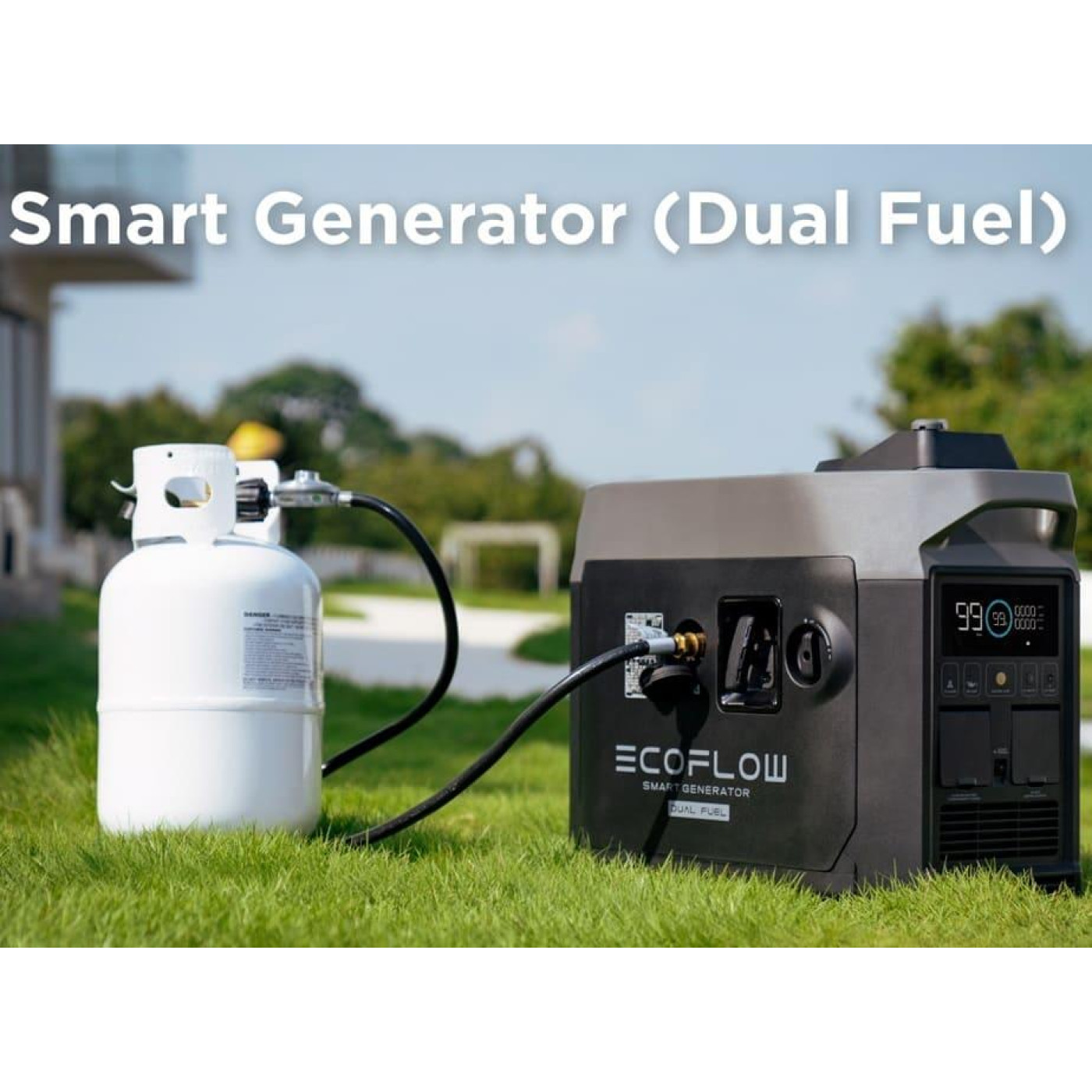 Генератор Инверторний EcoFlow Smart Gas Dual Fuel / 1800 Вт / Газ + бензин (GasEBDUAL-EU)