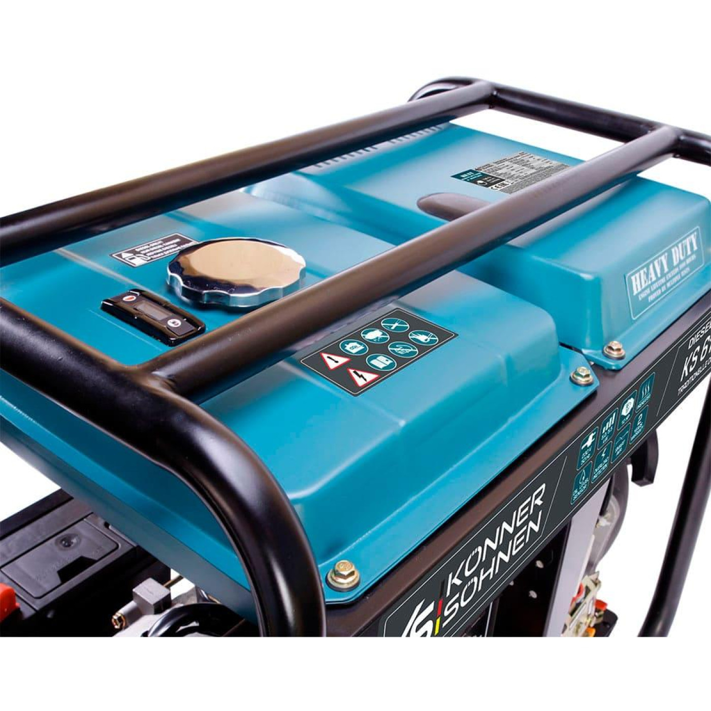 Генератор Синхронний Konner&Sohnen KS 6100HDE, 5.5KW, дизель, 230V / 5000 Вт / Дизель (KS6100HDE)