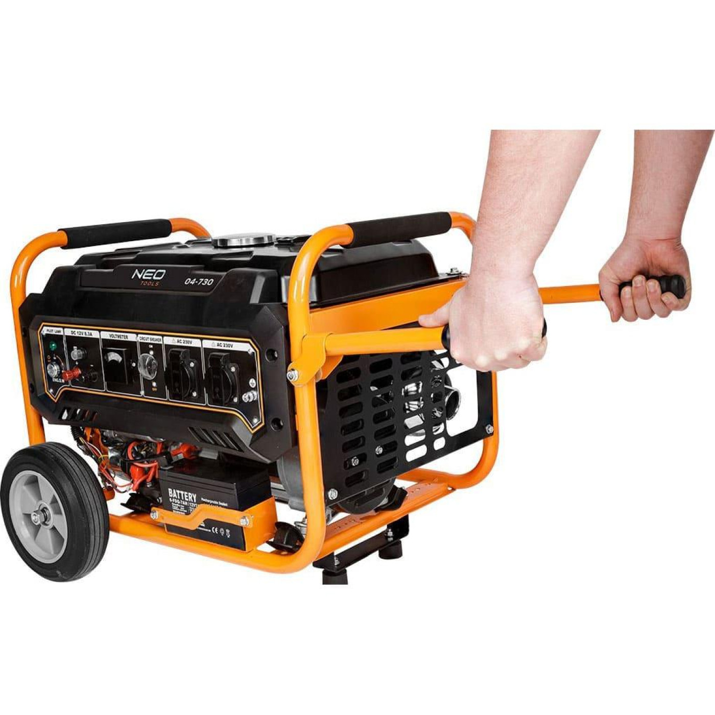 Генератор Neo Tools 230V, 1 фаза, 2.8/3kW, електростарт, AVR (04-730)