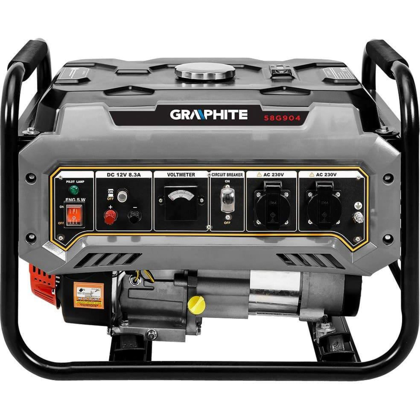 Генератор Синхронный GRAPHITE 40кг 2200 Вт / 2000 Вт / Бензин (58G904)