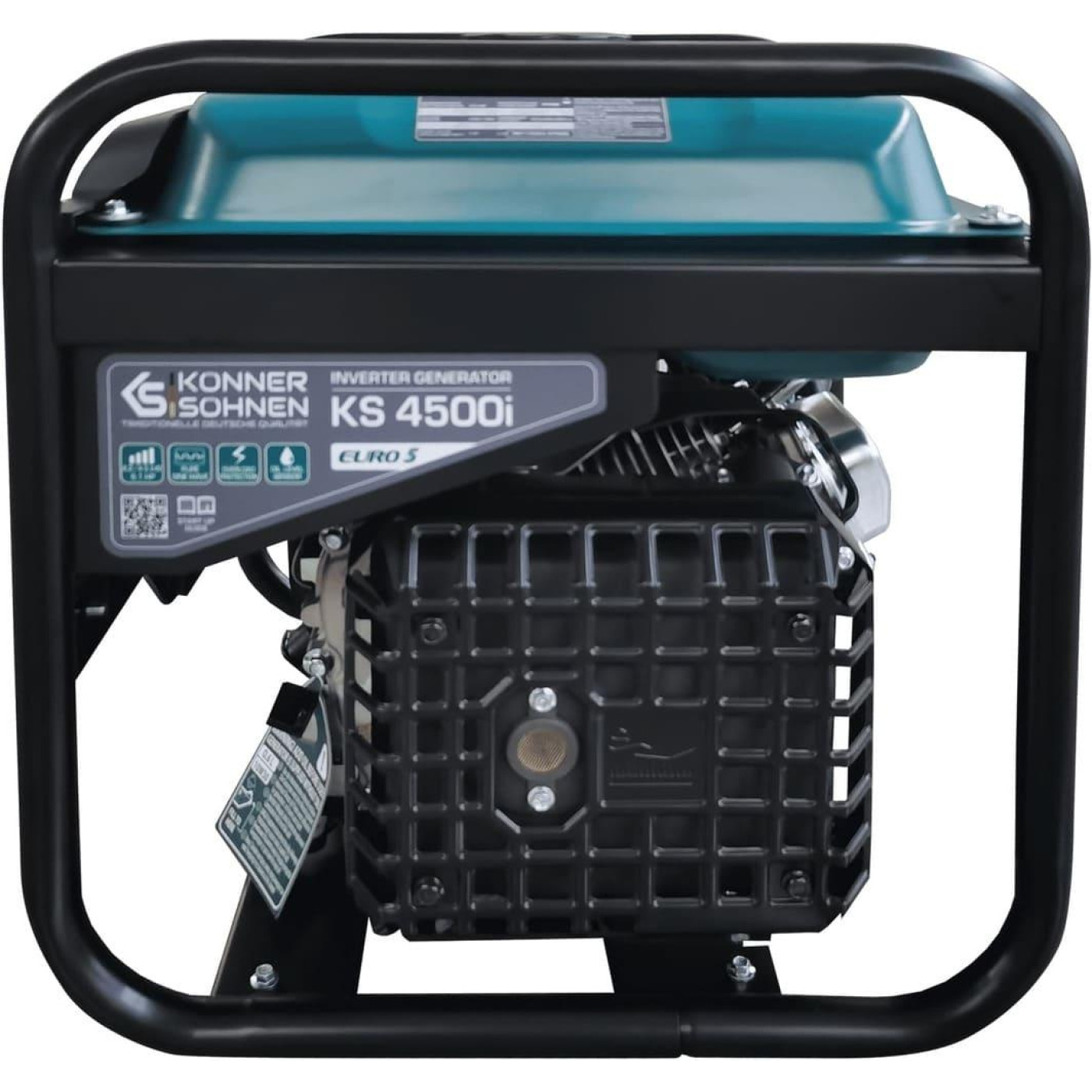 Генератор Инверторный Konner&Sohnen KS 4500i, 230В, 4.5кВт, ручний стартер, 33кг / 3800 Вт / Бензин (KS4500I)