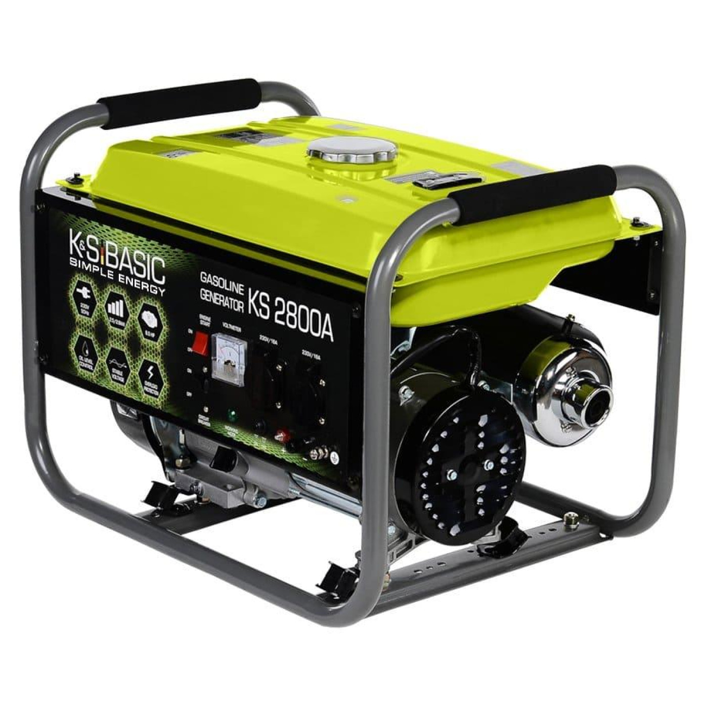 Генератор Синхронный Konner&Sohnen Basic KSB 36.2кг / 2500 Вт / Бензин (KSB2800A)