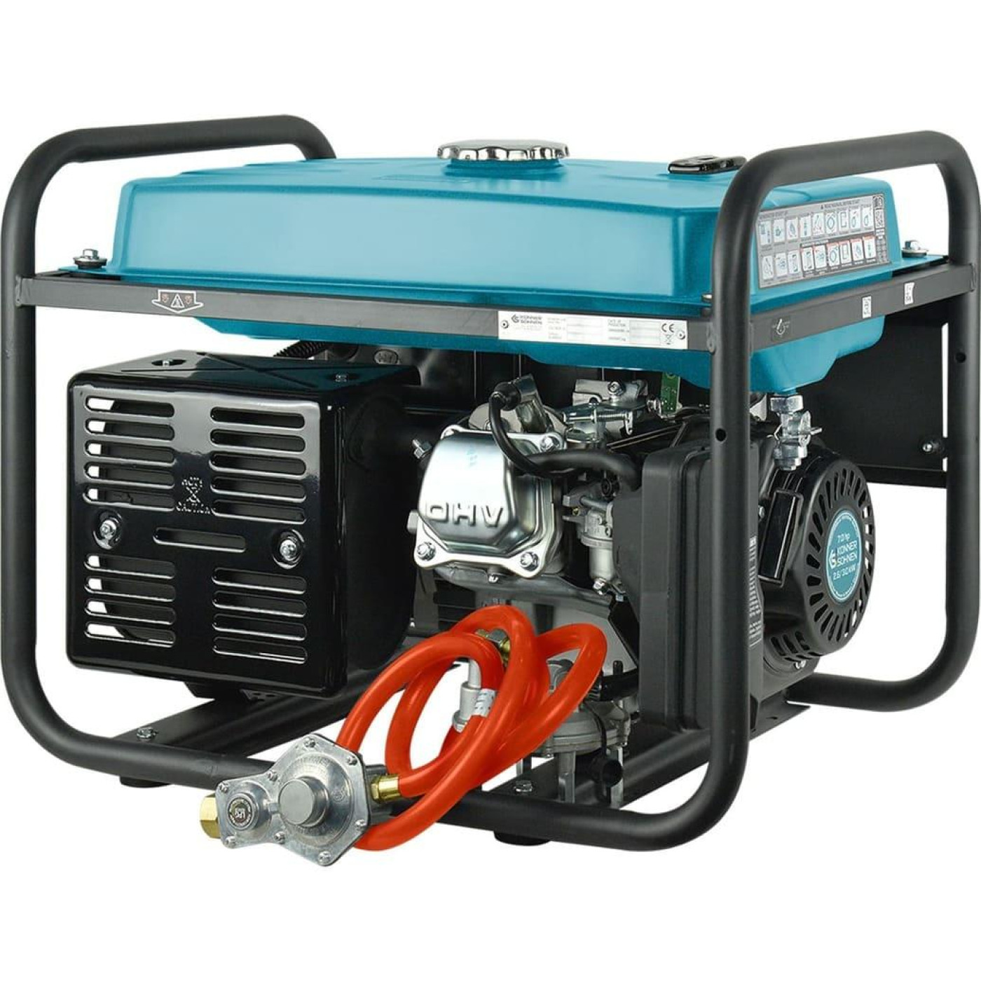 Генератор Синхронный Konner&Sohnen KS 3000G 45.4кг / 2600 Вт / Газ + бензин (KS3000G)