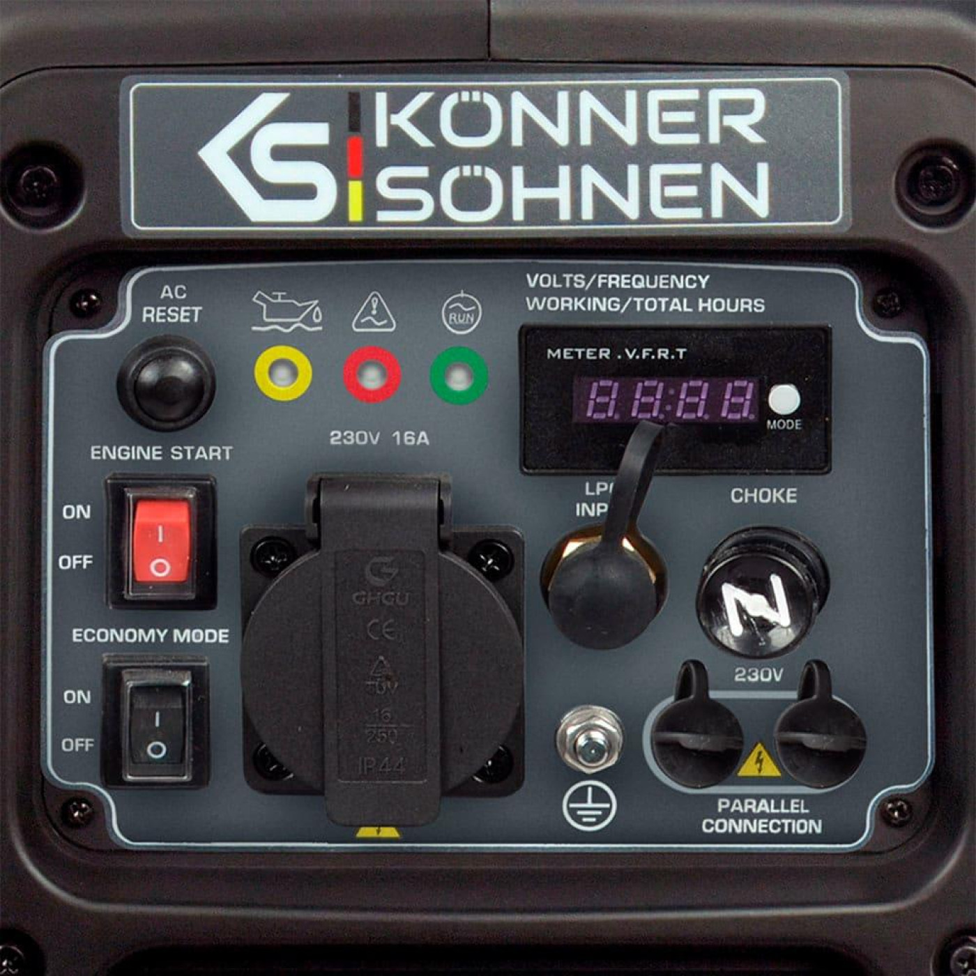 Генератор Konner&Sohnen KS 2000iG S, 230В, 2.0кВт, ручний запуск, 19кг / 2000 Вт / Бензин (KS2000IGS)