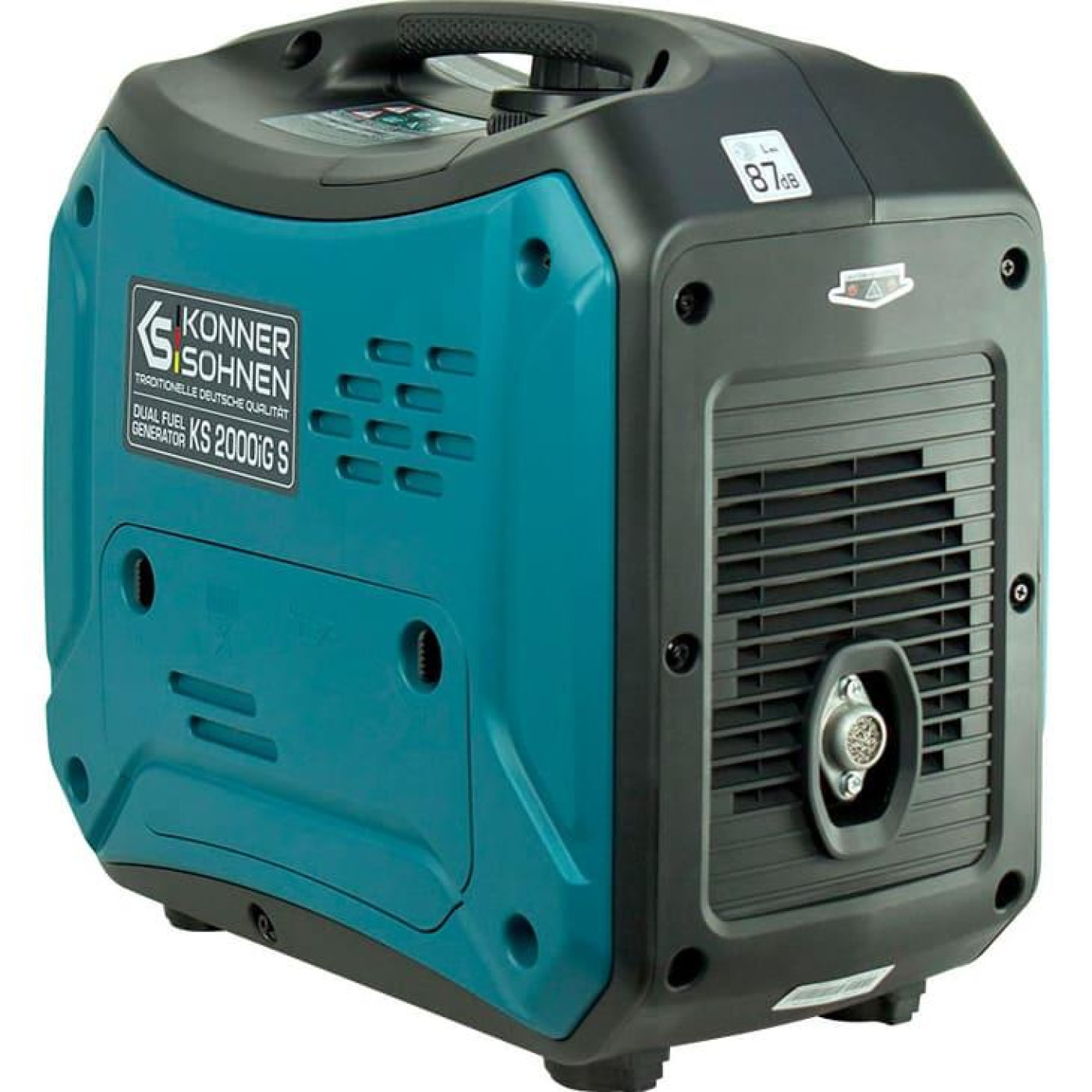 Генератор Konner&Sohnen KS 2000iG S, 230В, 2.0кВт, ручний запуск, 19кг / 2000 Вт / Бензин (KS2000IGS)