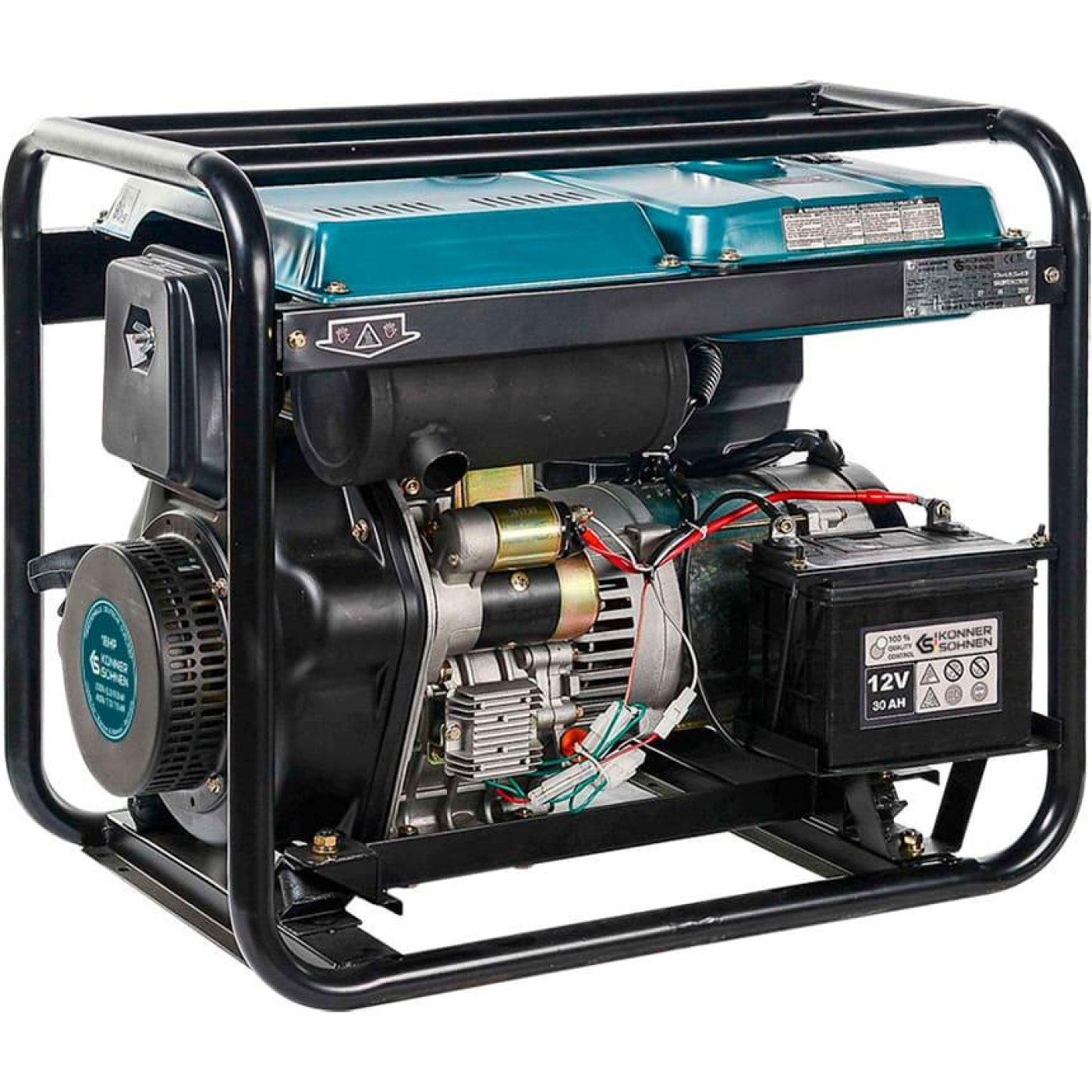Генератор Синхронный Konner&Sohnen KS 9100HDE-1/3 122кг / 7000 Вт / Дизель (KS9100HDE-1/3ATSR)