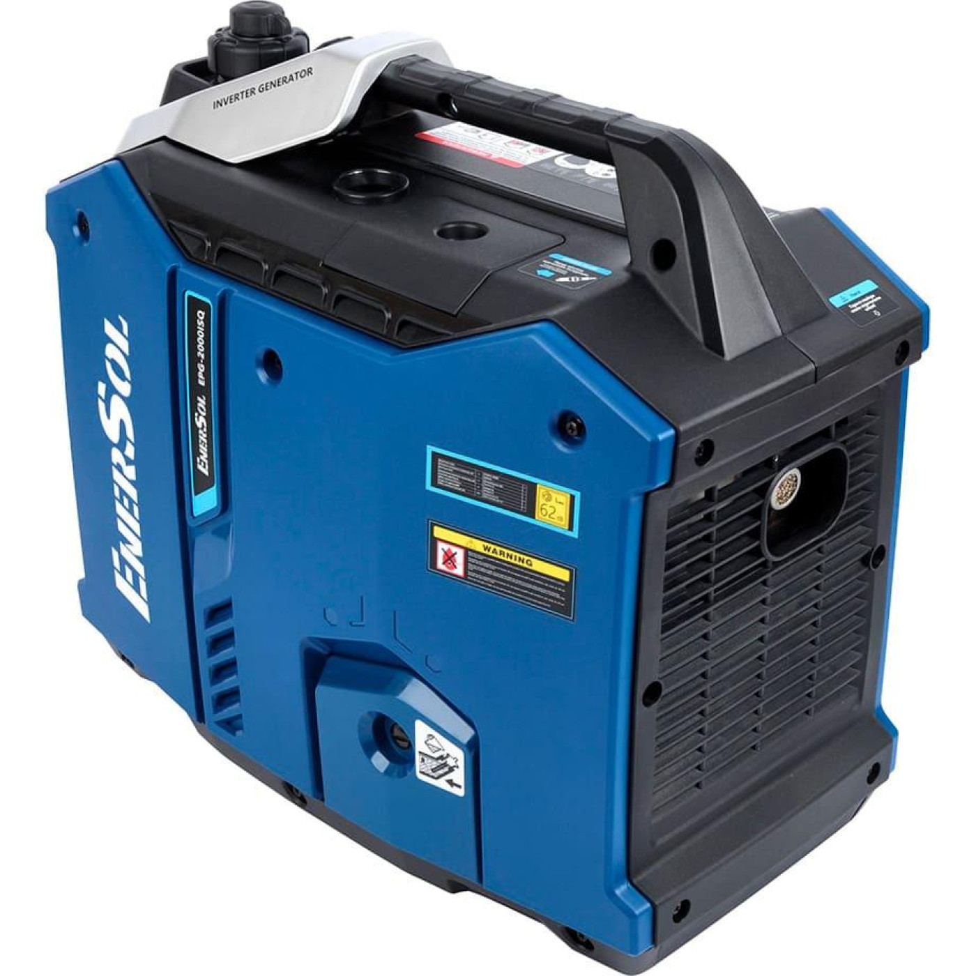 Генератор Инверторный Enersol EPG-2000ISQ 230В 1.8/2кВт ручний стартер 22кг / 1800 Вт / Бензин (EPG-2000ISQ)