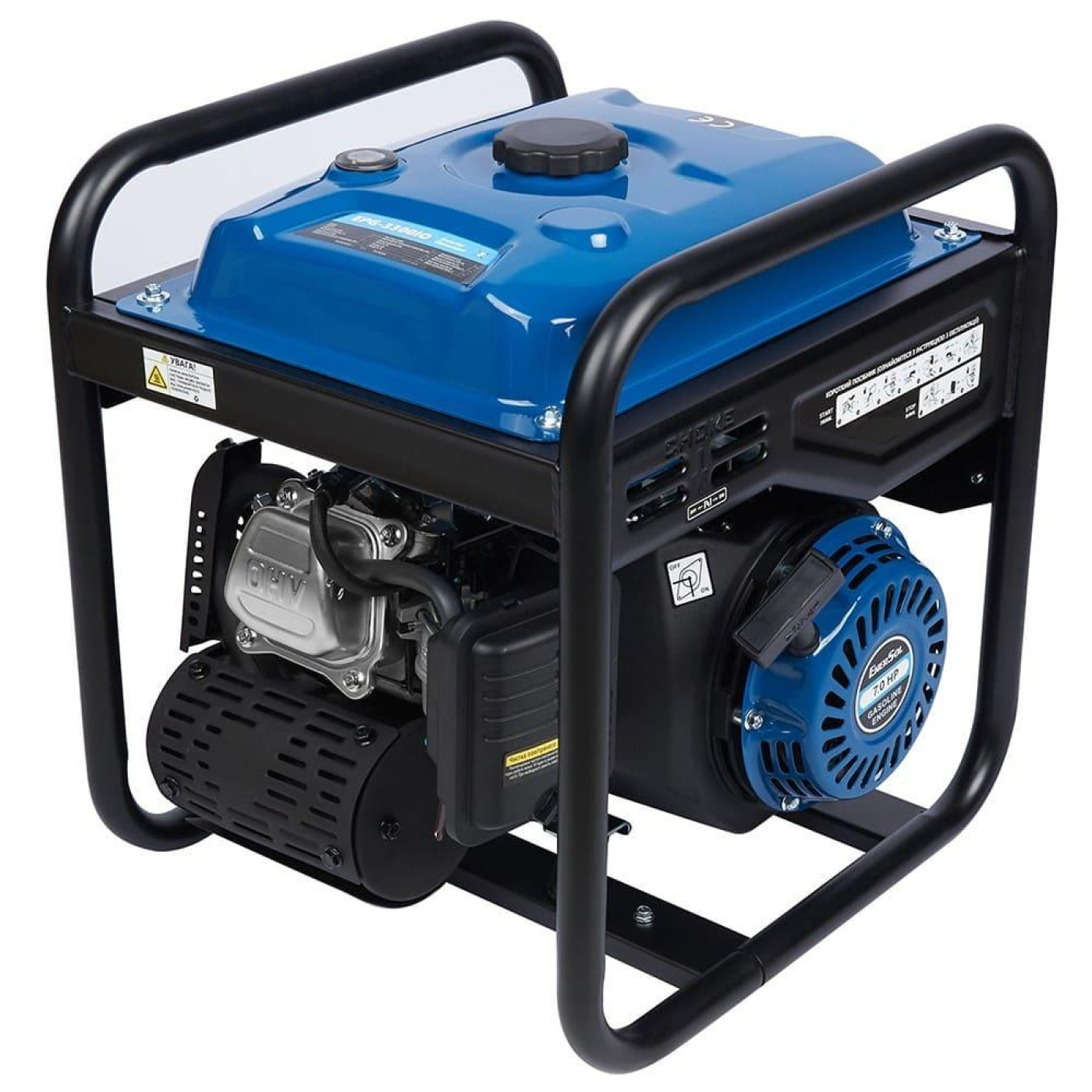 Генератор Enersol EnerSol, 230В, 1 фаза, 3/3.3кВт, ручний стартер, 25кг / / (EPG-3300IO)