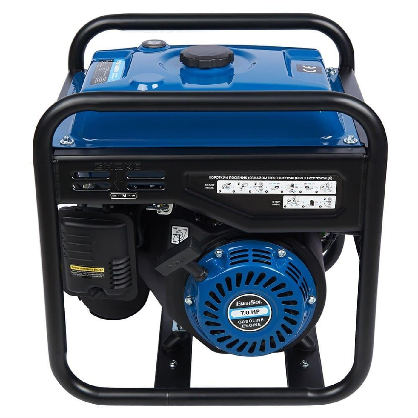 Генератор Enersol EnerSol, 230В, 1 фаза, 3/3.3кВт, ручний стартер, 25кг / / (EPG-3300IO)