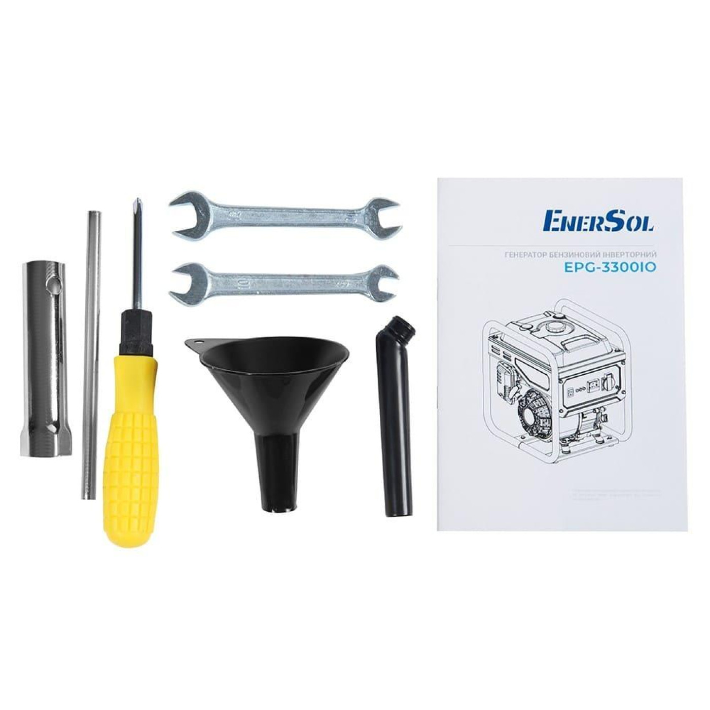 Генератор Enersol EnerSol, 230В, 1 фаза, 3/3.3кВт, ручний стартер, 25кг / / (EPG-3300IO)