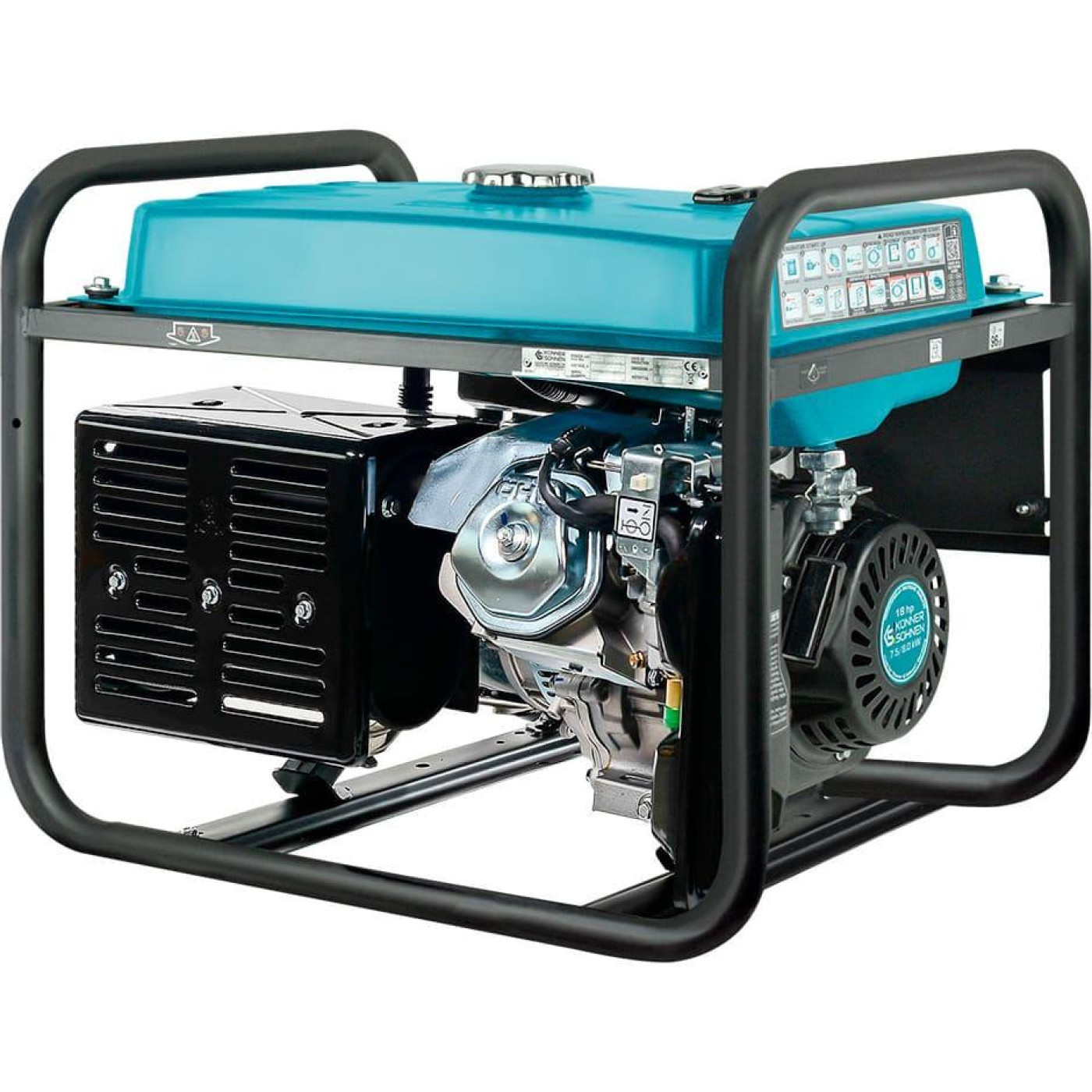 Генератор Синхронный Konner&Sohnen KS 10000E-3, 400В, 7.5кВт, 3 фази, АВР (ATS), електростартер, 89.2кг / 7500 Вт / Бензин (KS10000E-3ATS)