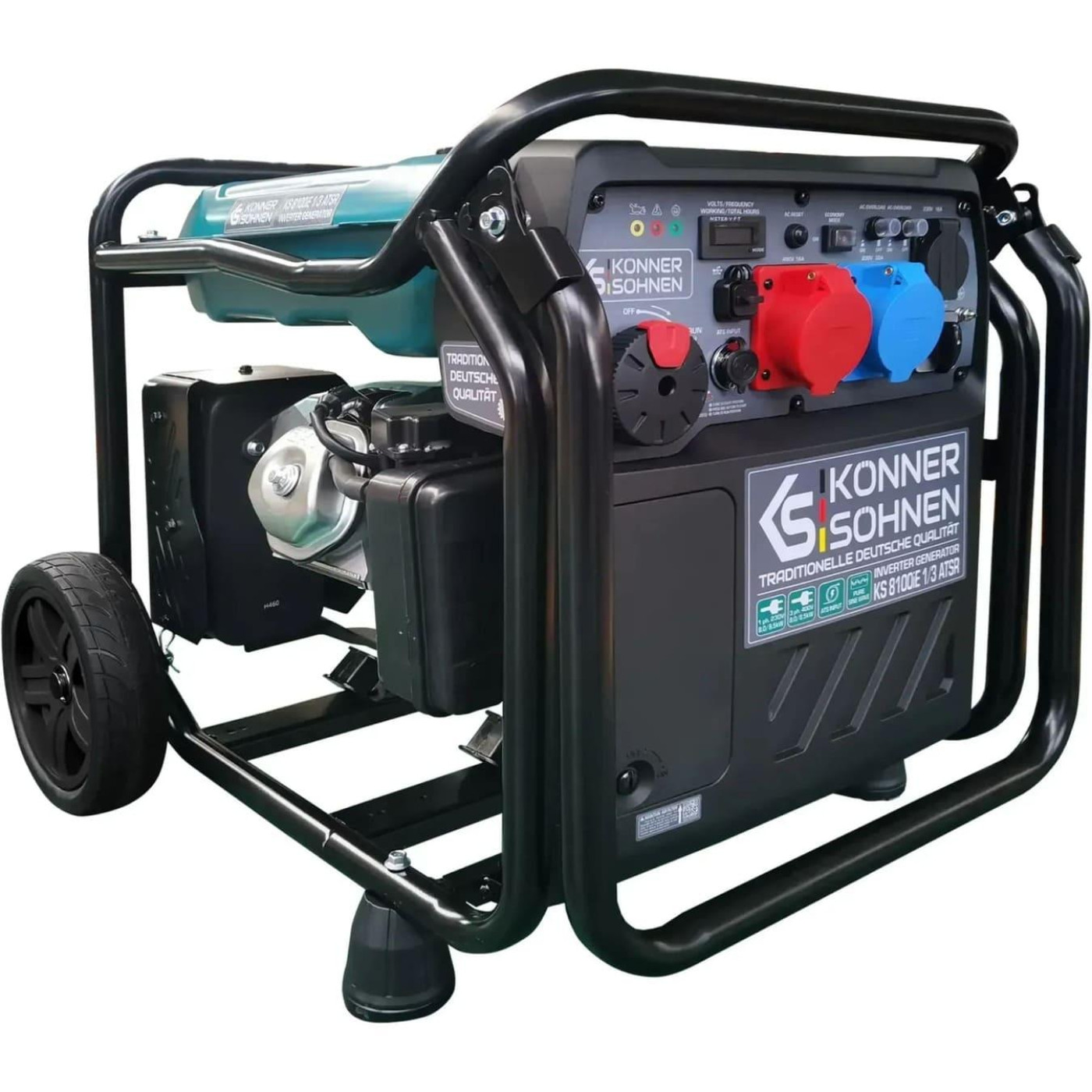 Генератор Инверторний Konner&Sohnen KS 8100iE 68кг / 8000 Вт / Бензин (KS8100IE1/3ATSR)