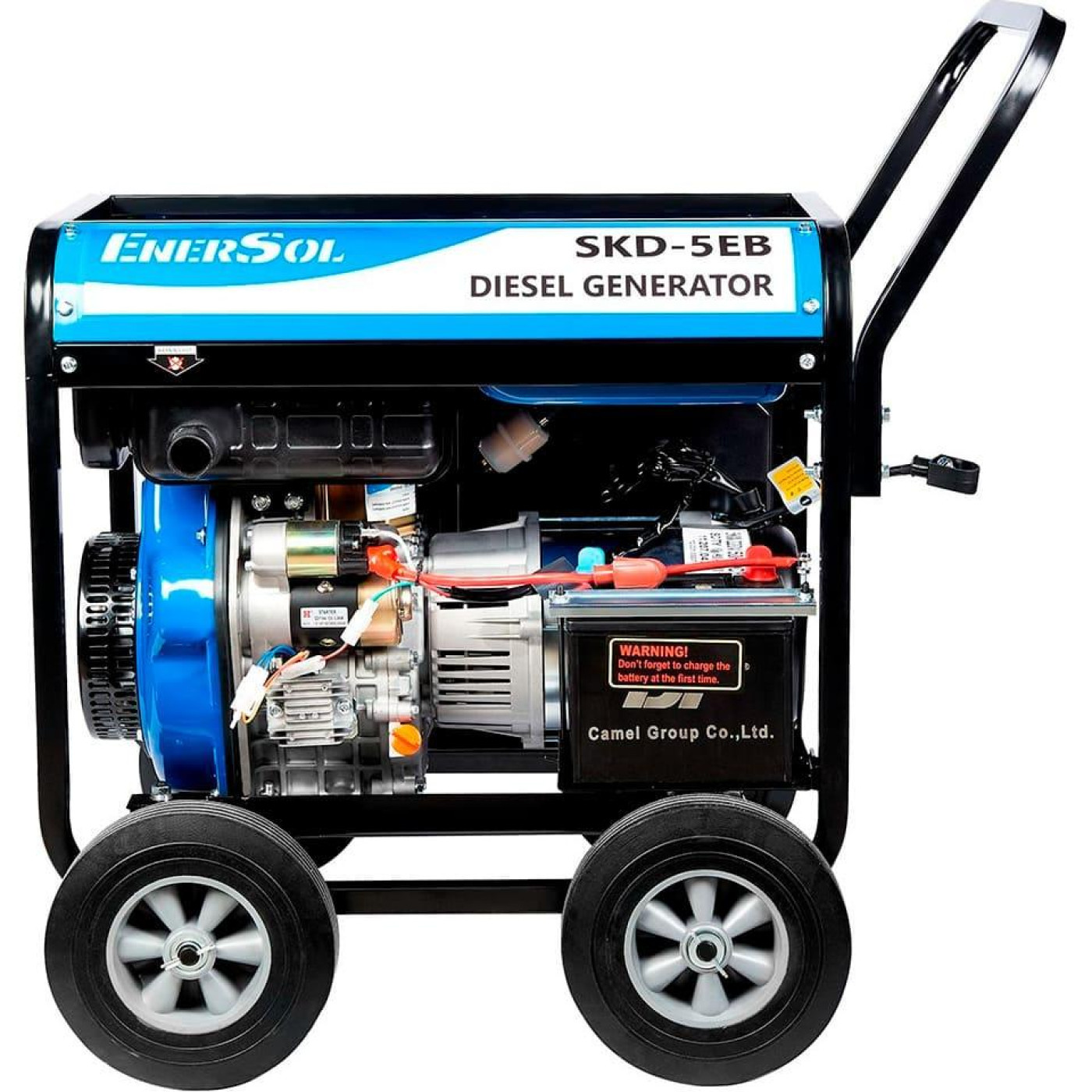 Генератор Enersol EnerSol, 230В, 1 фаза, 4.6/5кВт, електростартер, 111кг / / (SKD-5EB)