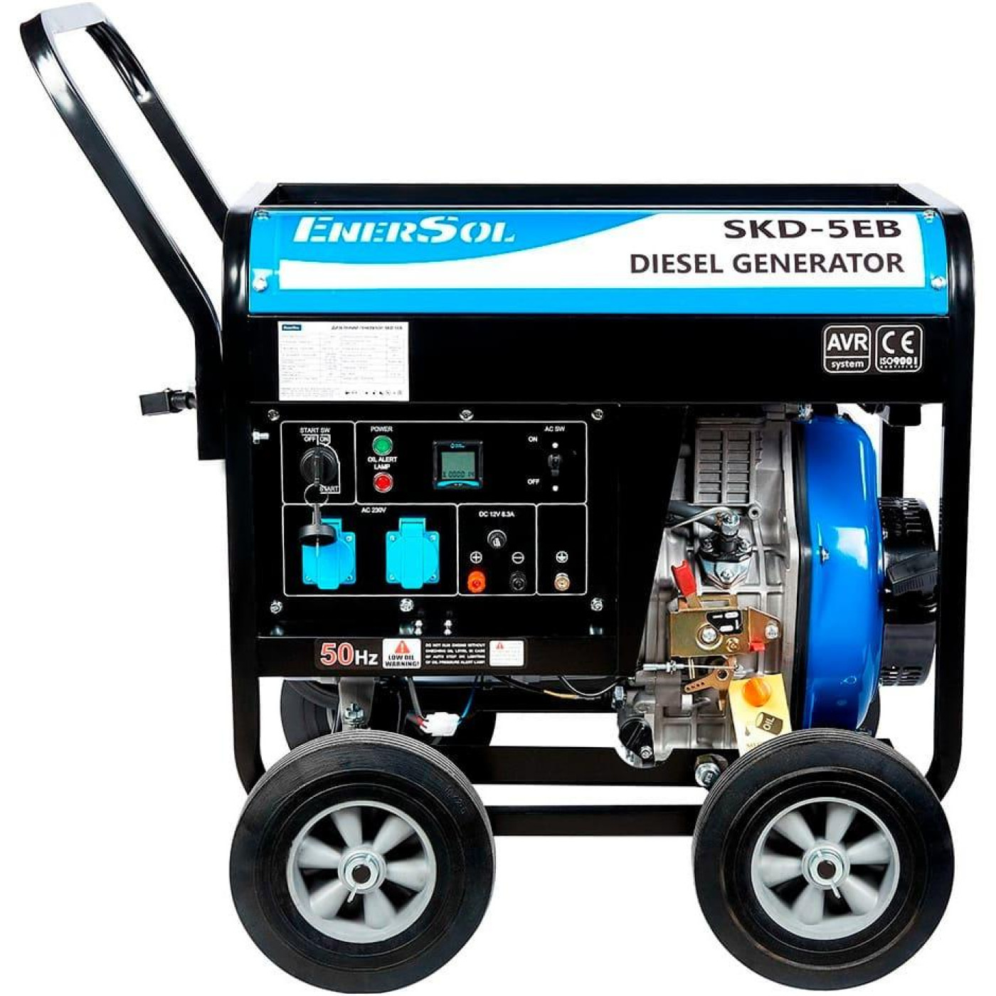 Генератор Enersol EnerSol, 230В, 1 фаза, 4.6/5кВт, електростартер, 111кг / / (SKD-5EB)