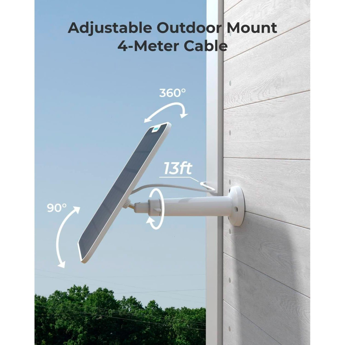 Солнечные панели Reolink Solar Panel 2 била / (Solar Panel 2 /White)