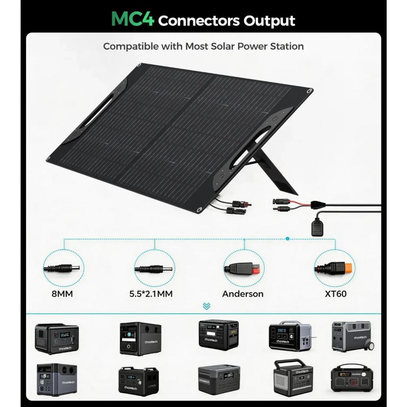 Солнечная панель Choetech 60w Travel Solar Panel 60 Вт / (SC070)