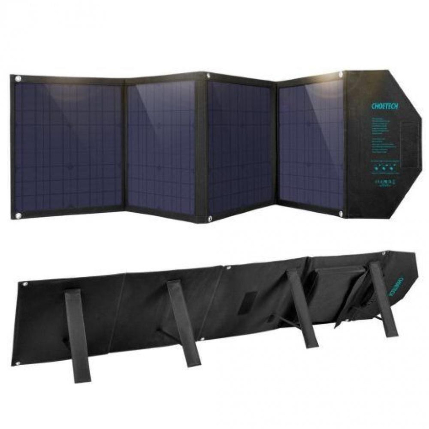 Солнечная панель Choetech 80W black 80 Вт / 5 В, 7 В, 9 В, 12В, 18В (37706)