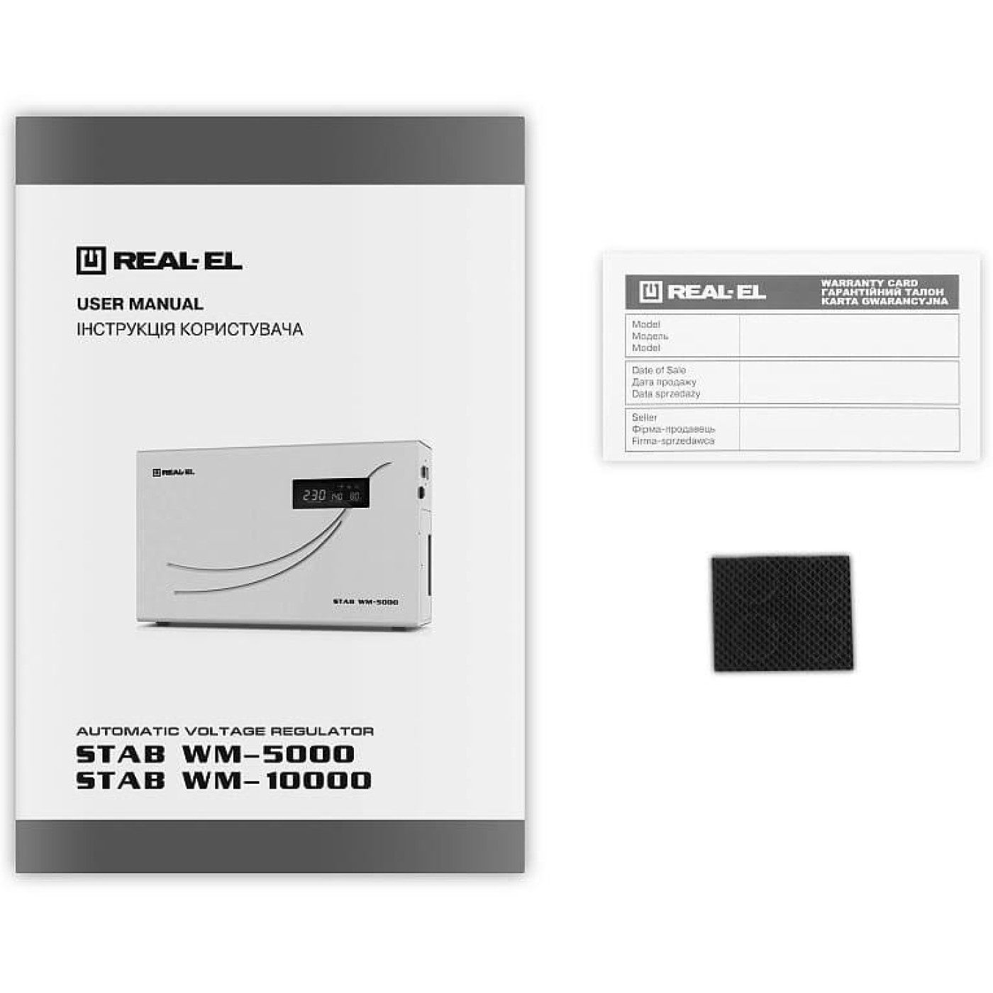 Стабилизатор напряжения Real-EL Stab WM-10000 8000 Вт (EL122400015)