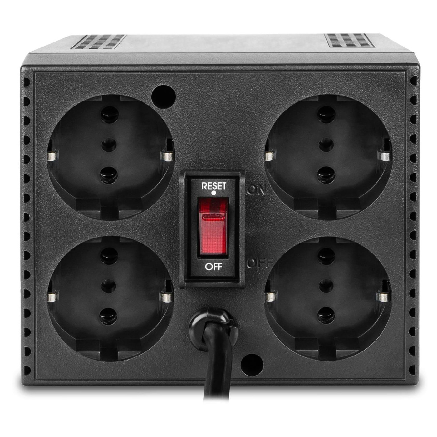 Стабілізатор напруги Powercom TCA-3000 Black, 3000VA, 1500W, входное напряжение 220V+/-20%, 1 розетка (Schuk 1500 Вт (TCA-3K0A-6GG-2261)