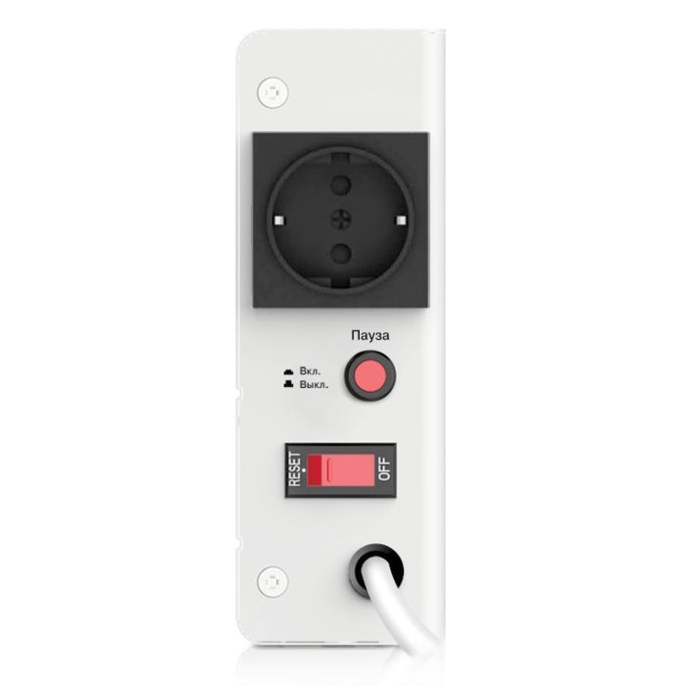 Стабілізатор напруги Real-EL STAB SLIM-1000 White, 1000VA, 800W, входное напряжение 220V+/-20%, 1 розетка (S (SLIM-1000)