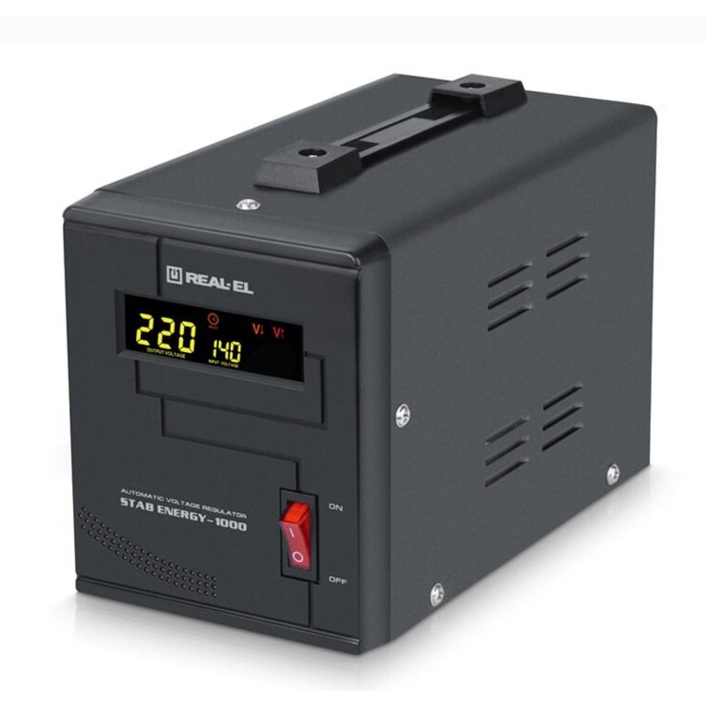 Стабилизатор напряжения Real-EL Stab Energy-1000 Black 800 Вт (EL122400012)