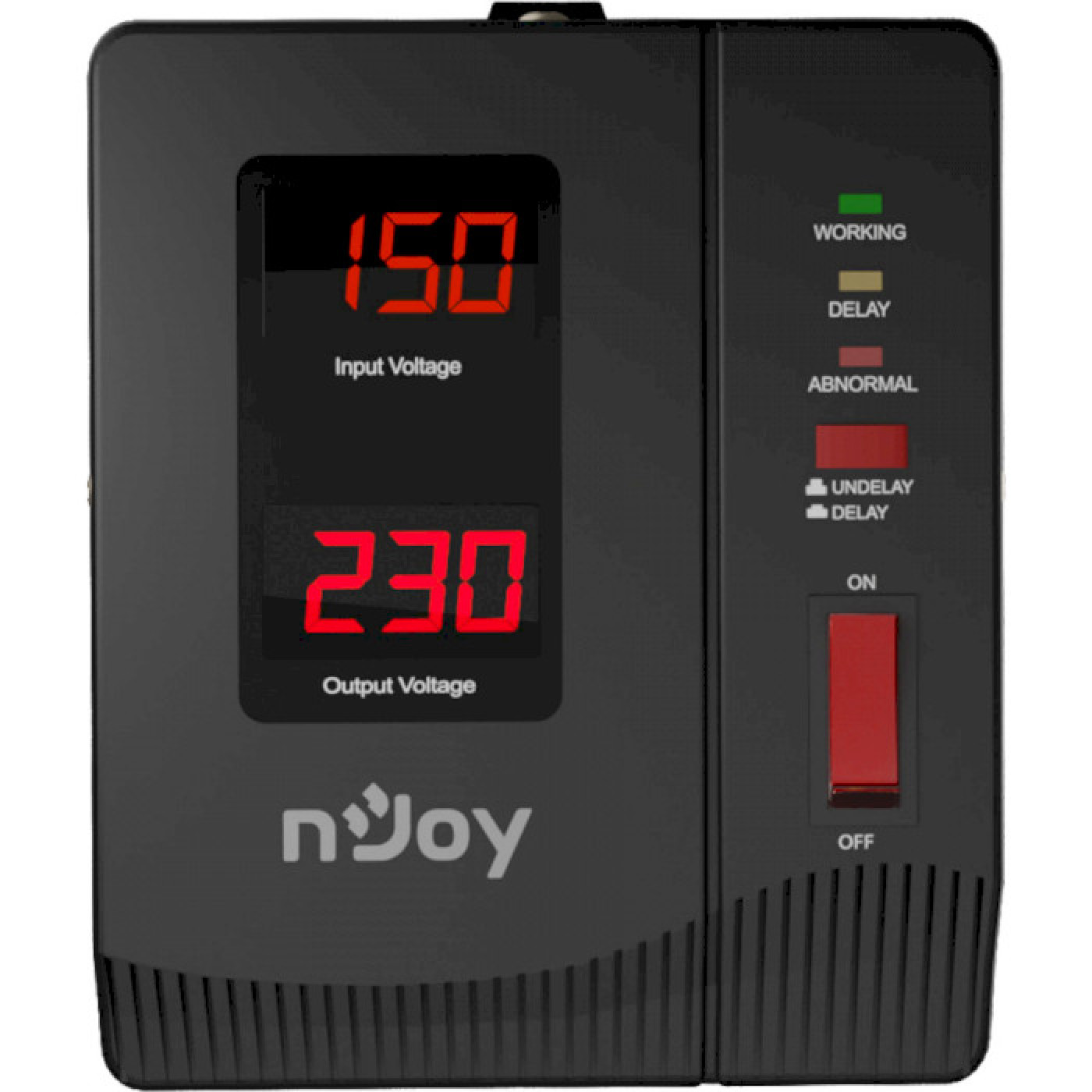 Стабилизатор напряжения Njoy Alvis 1000 (AVRL-10001AL-CS01B) AVR, 1 розетка (Alvis 1000)