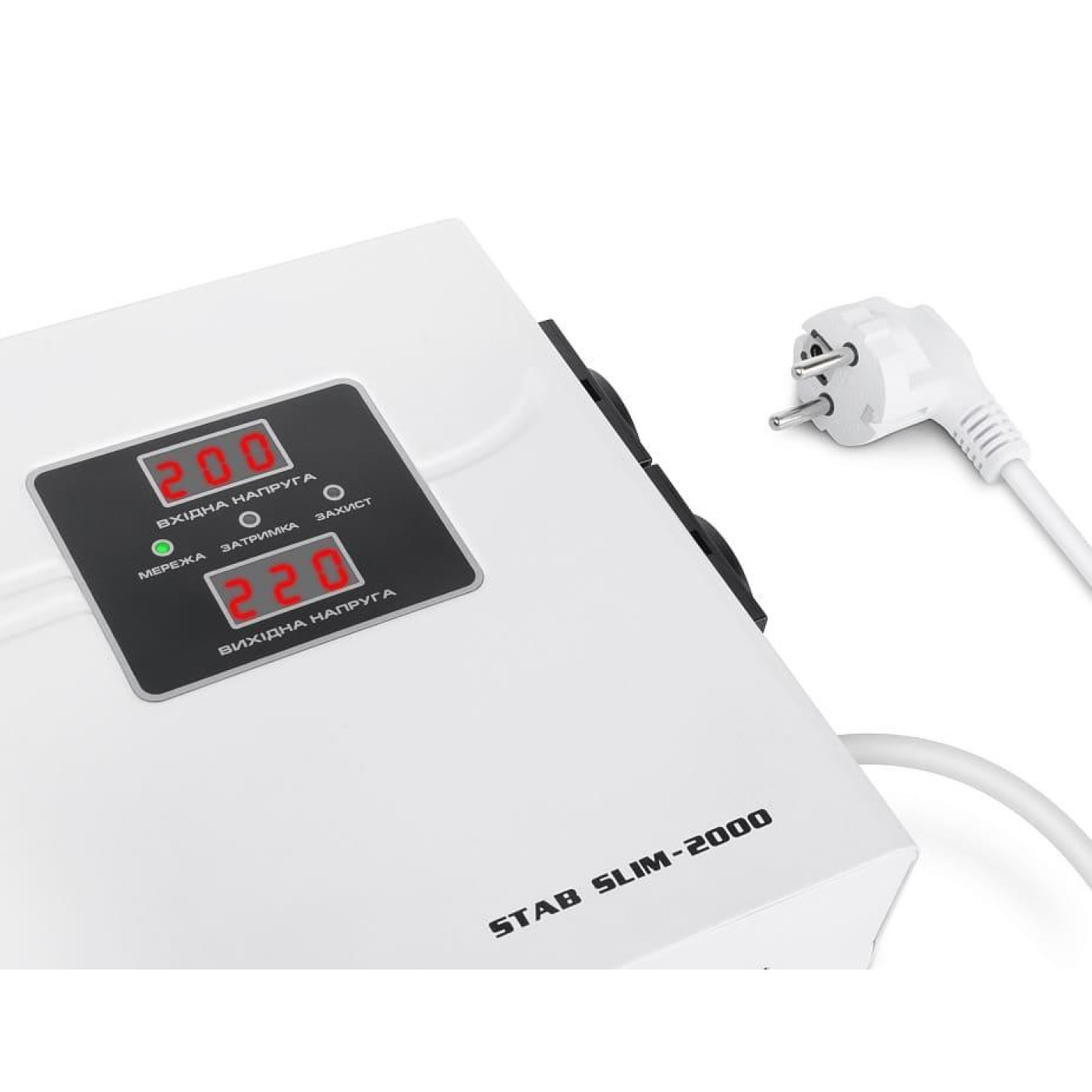 Стабилизатор напряжения Real-EL STAB SLIM-2000 White 1600 Вт (EL122400008)