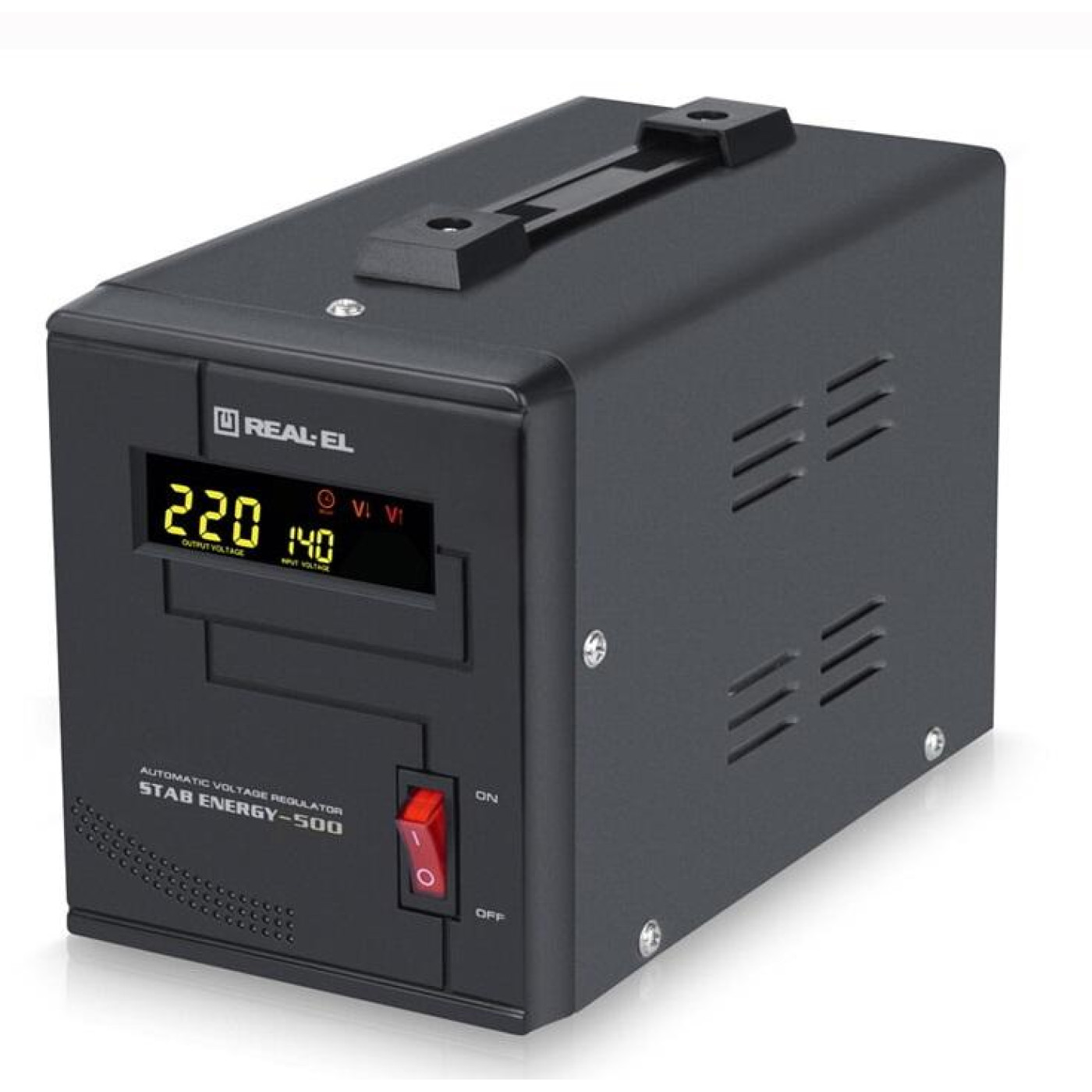 Стабілізатор напруги Real-EL Stab Energy-500 Black 400 Вт (EL122400011)