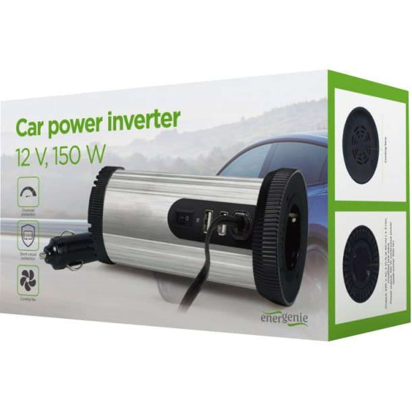 Инвертор EnerGenie EG-PWC150-01, на 150 Вт (EG-PWC150-01)