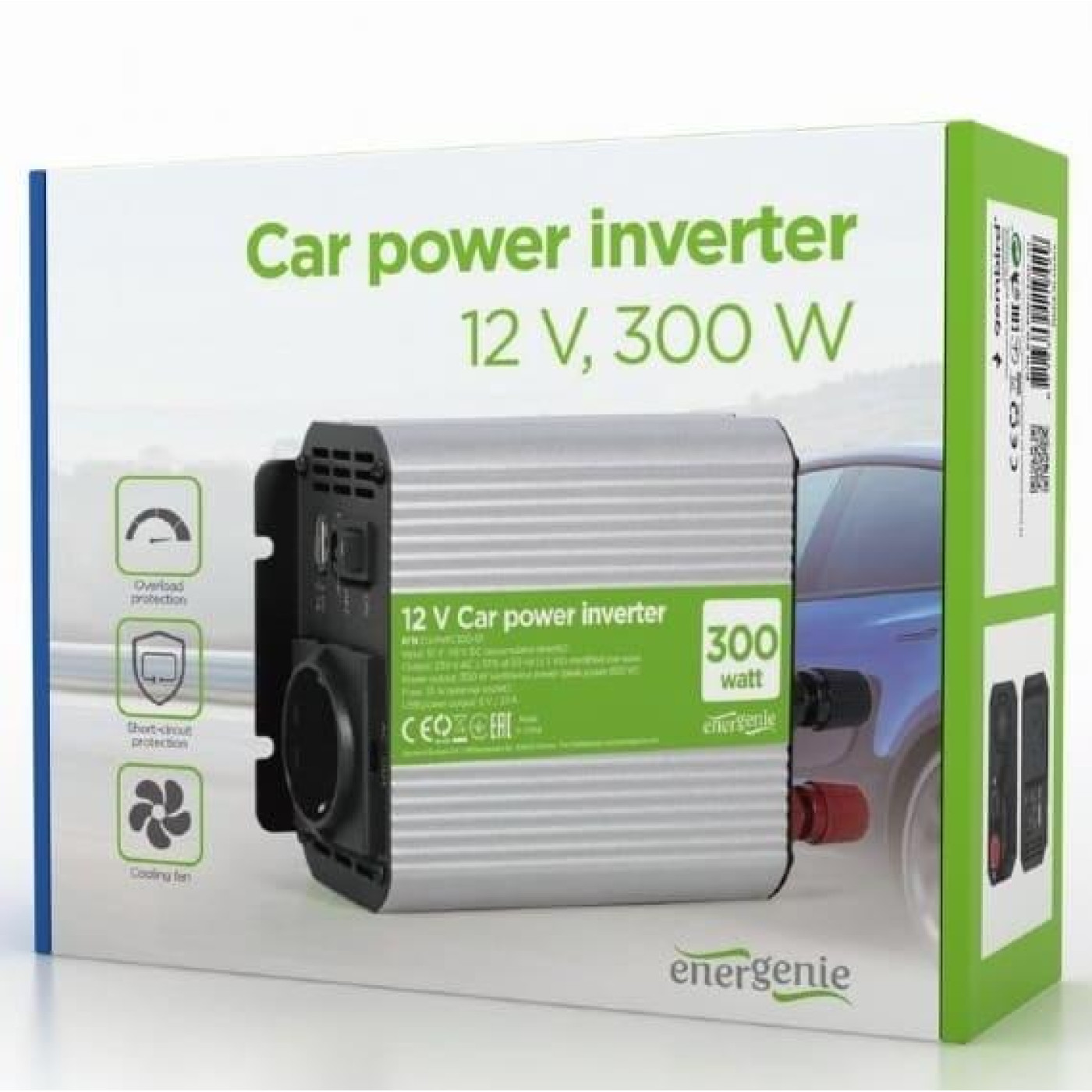 Инвертор EnerGenie EG-PWC300-01 300 Вт (EG-PWC300-01)