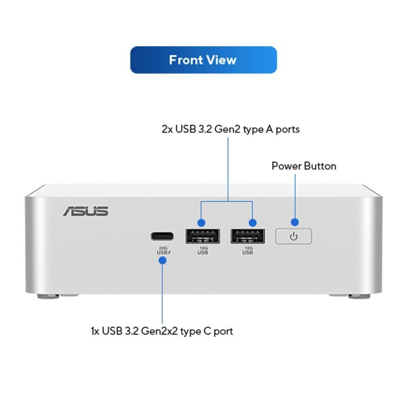 Компьютер ASUS NUC 15pro+ RNUC15CRSU700002 Intel Сore Ultra 7 255H/Без ОЗП/Без SSD/Intel Arc Graphics/Без ОС (90AR00P3-M00040)