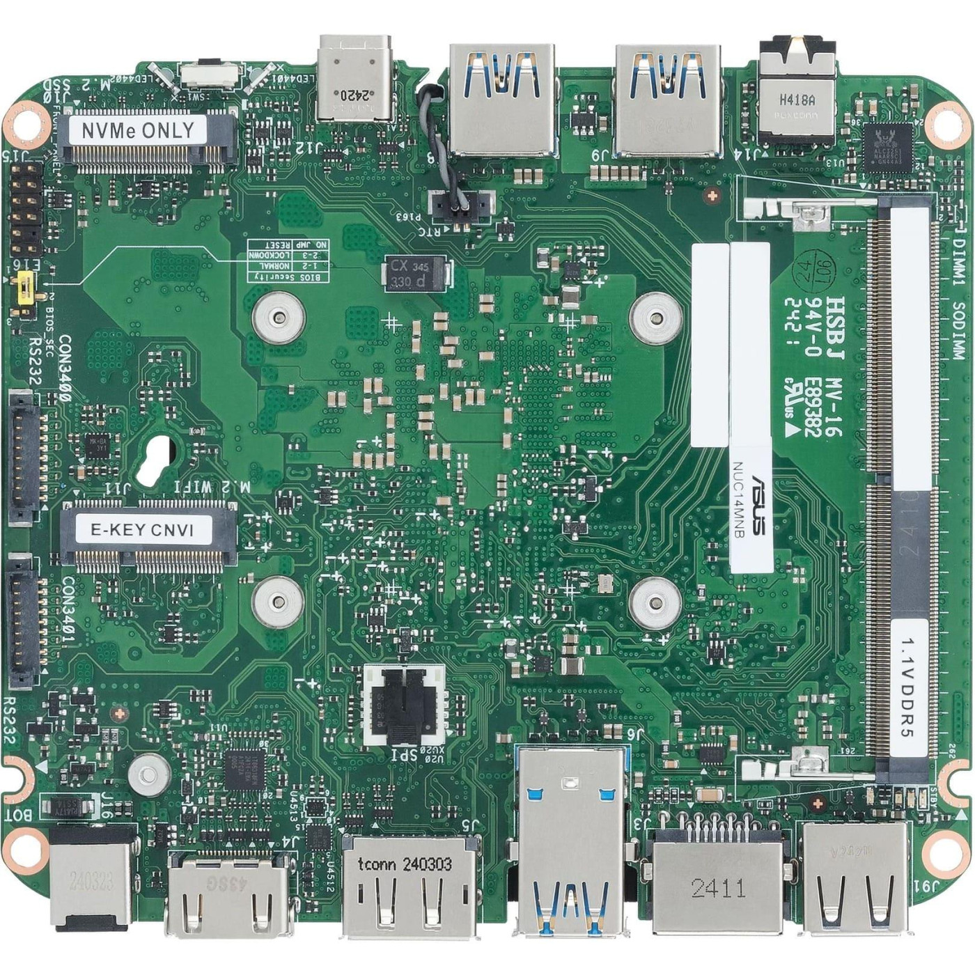 Компьютер ASUS NUC 14 Essential RNUC14MNK9700002 Intel N97 Processor/Без ОЗП/Без SSD/Intel UHD Graphics/Без ОС (90AR00M2-M00080)