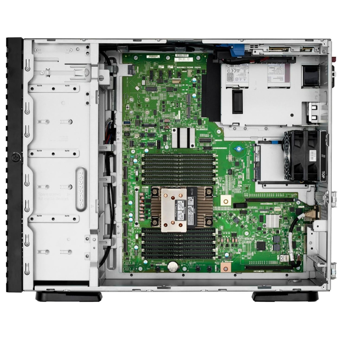 Сервер HPE ProLiant ML110 Gen11 4LFF Hot P, 4514Y Xeon-S (2.0GHz,16-core,150W),32GB DDR5, Intel VROC SATA, 2x1GbE, 2x1000W (P77234-425_ver.3)