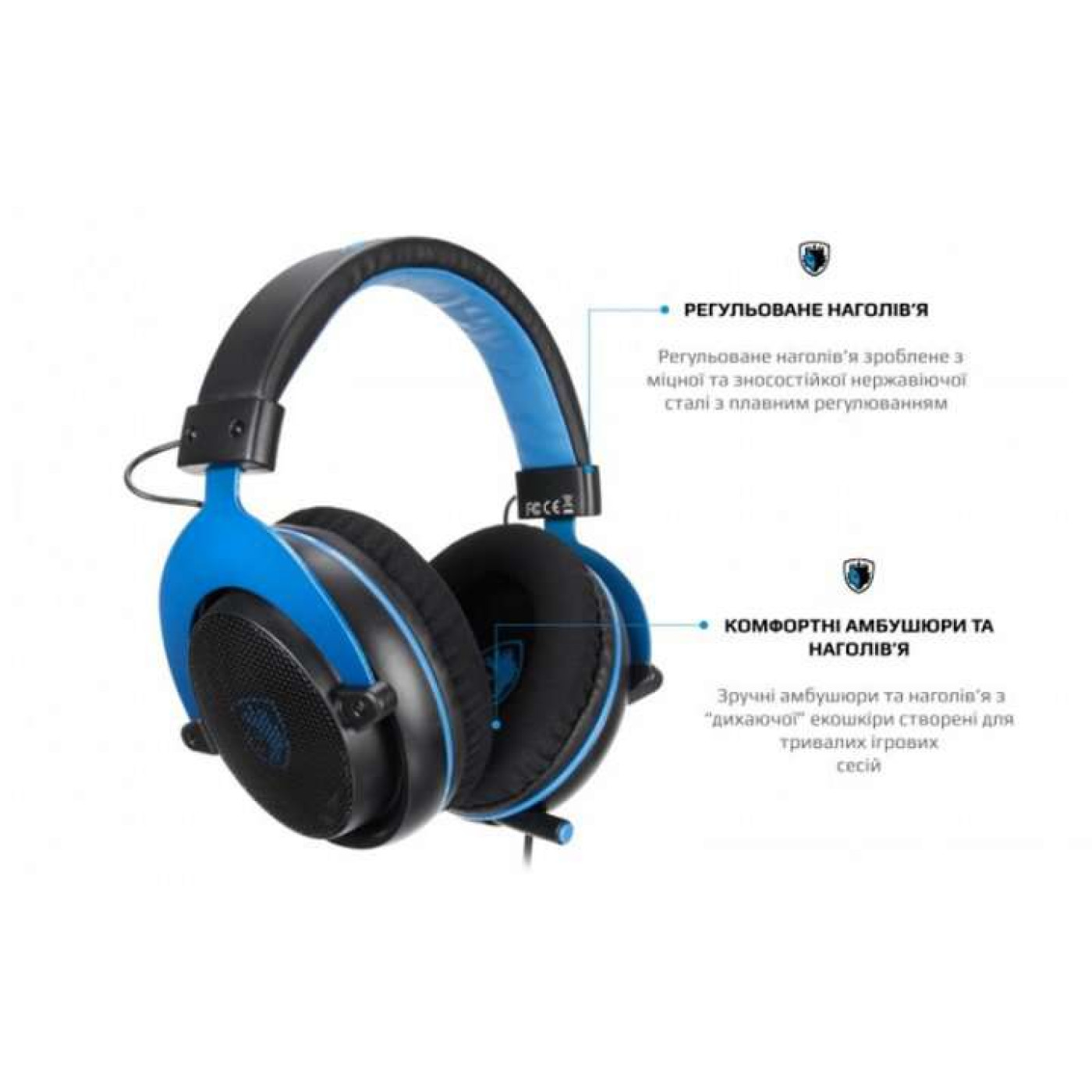 Игровая гарнитура Sades SA-723 Mpower Blue/Black (sa723blj)