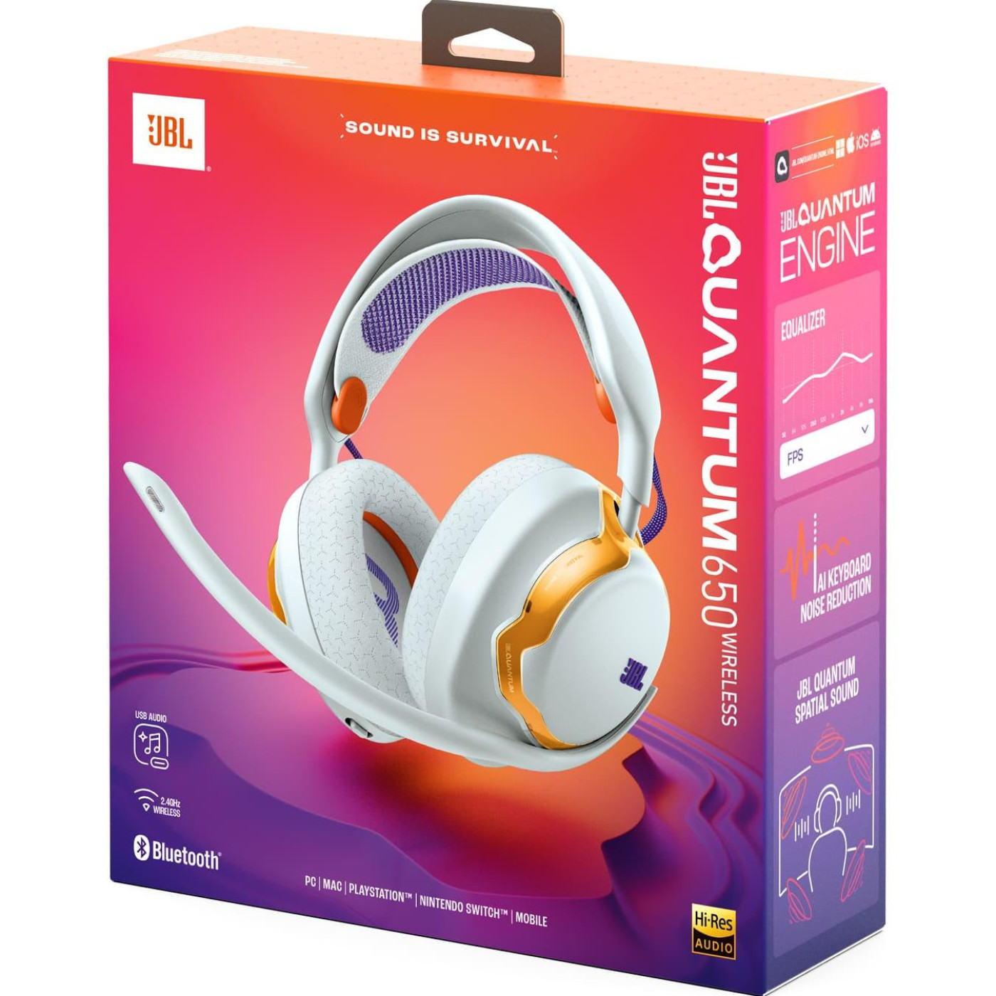 Игровая гарнитура JBL Quantum 650 Teal (JBLQTUM650TEL)