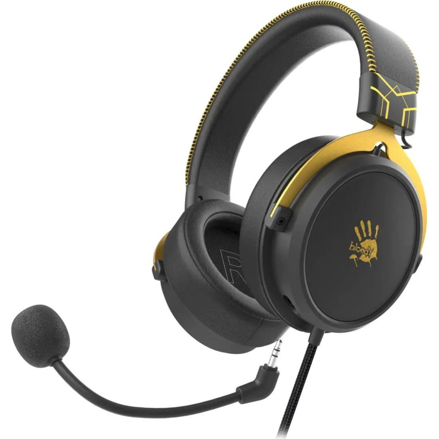 Игровая гарнитура Bloody A4Tech M590i USB + 4-Pin 3.5 mm Black Gold (M590i (Sports Lime))