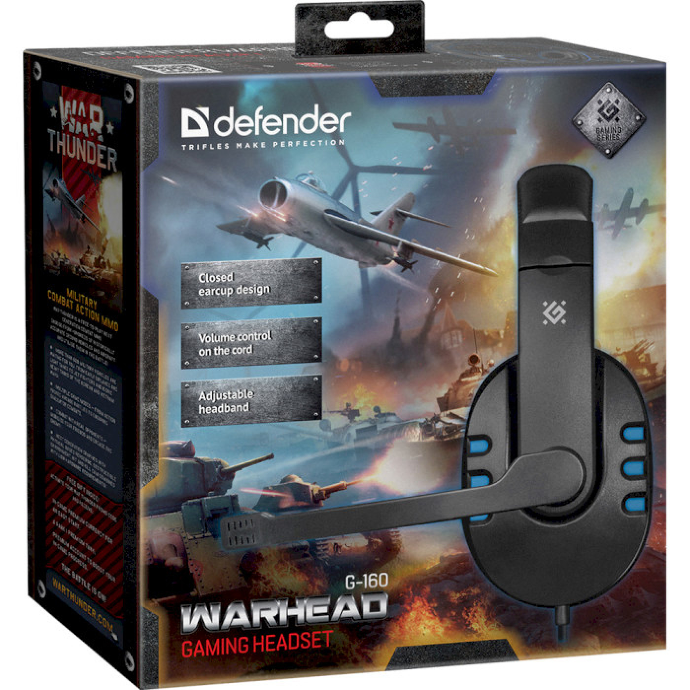 Ігрова гарнітура Defender Warhead G-160 чорно-синя (64118)