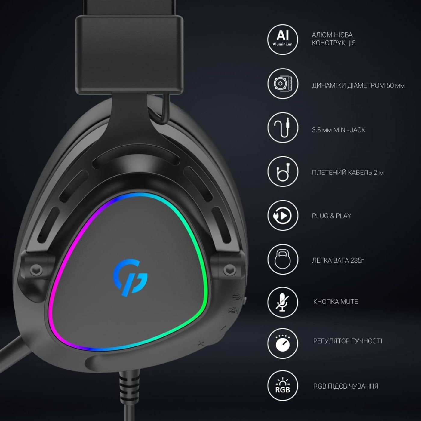 Игровая гарнитура GamePro (HS783)