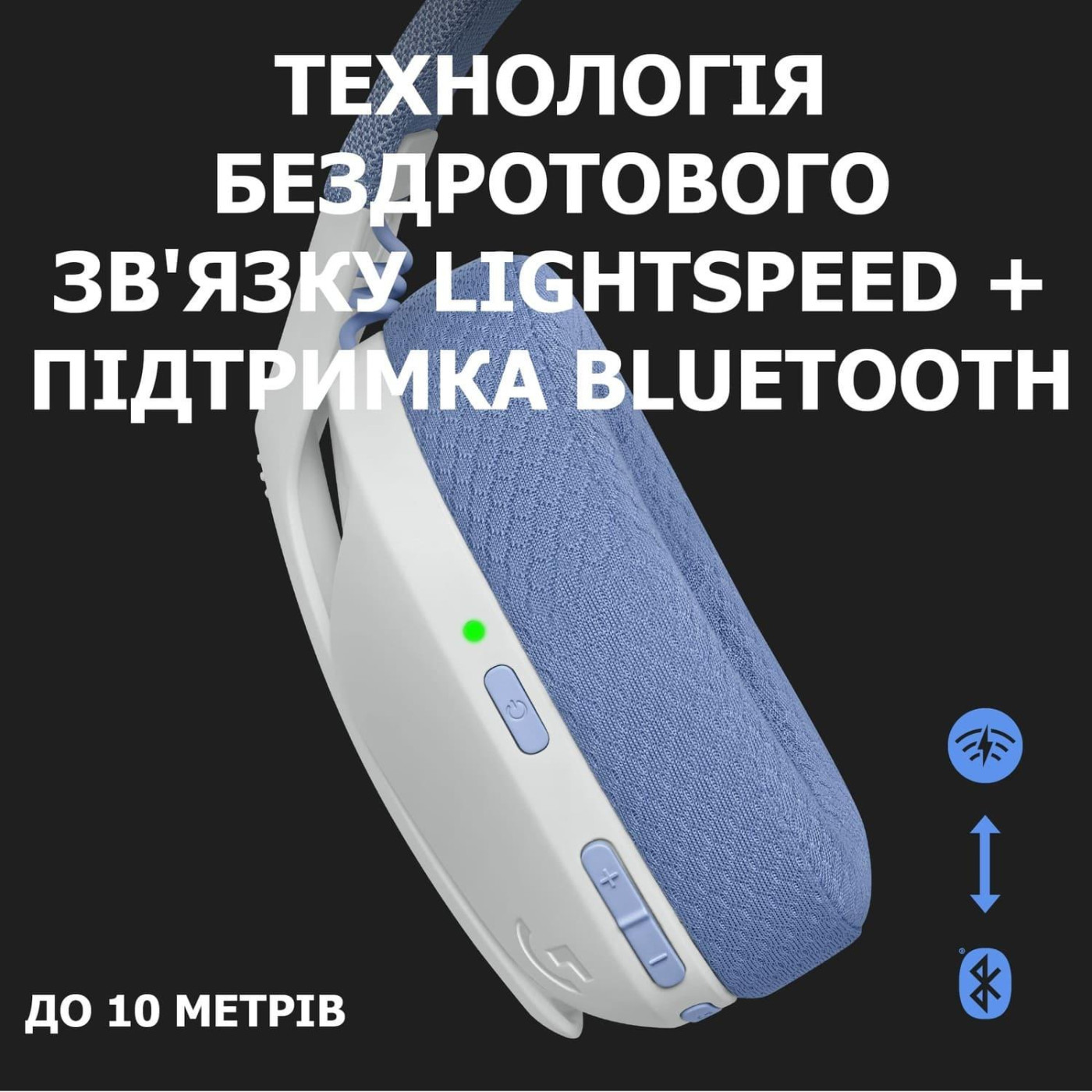 Ігрова гарнітура Logitech G435 Lightspeed Wireless White (981-001074)