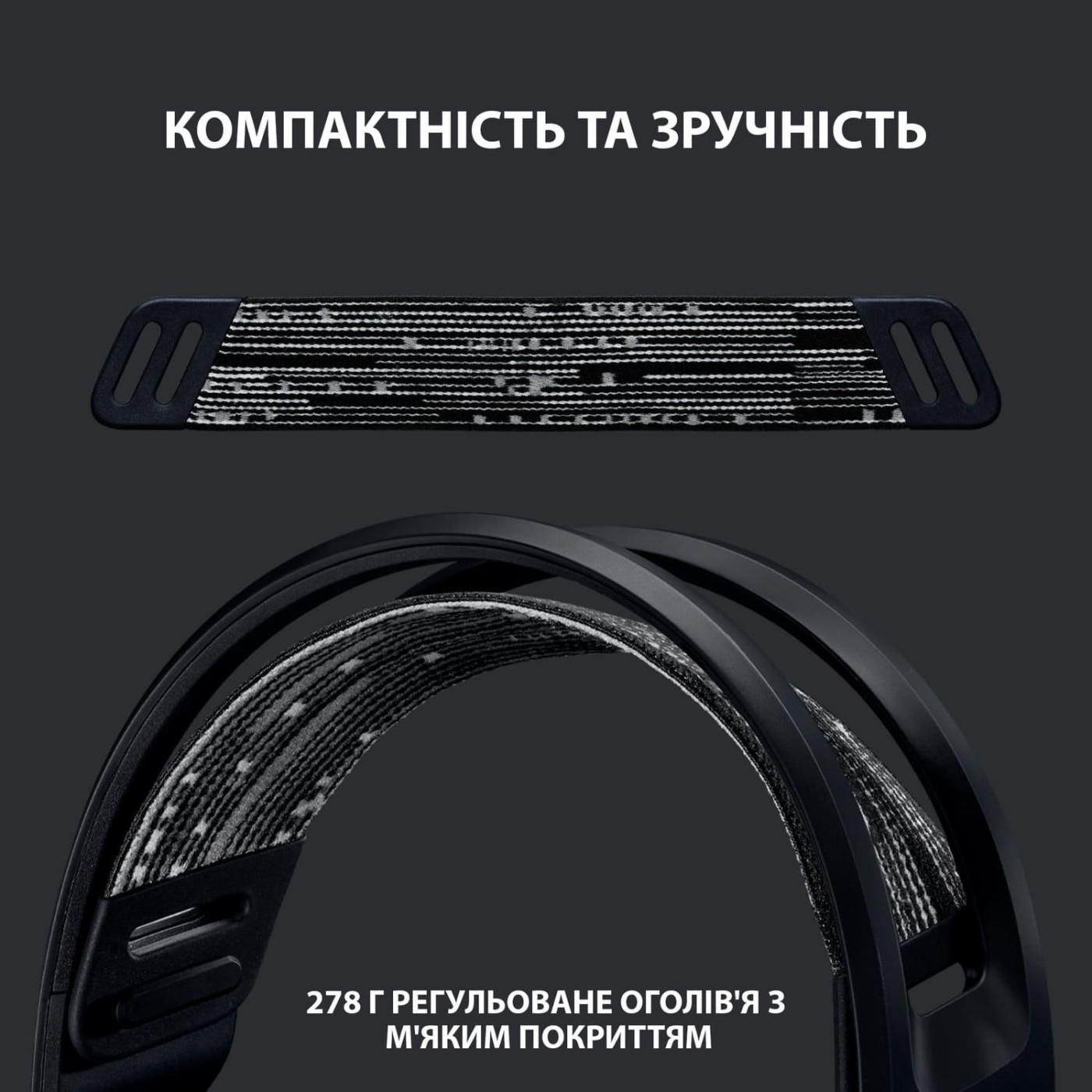Ігрова гарнітура Logitech G733 Lightspeed Wireless RGB Black (981-000864)